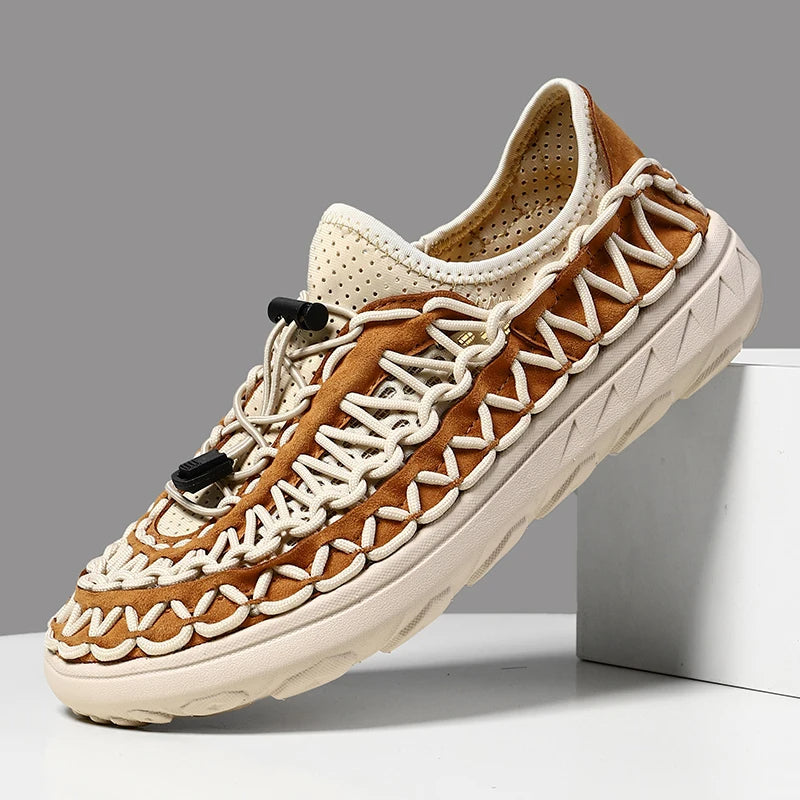 Woven Nylon Comfort Sandals