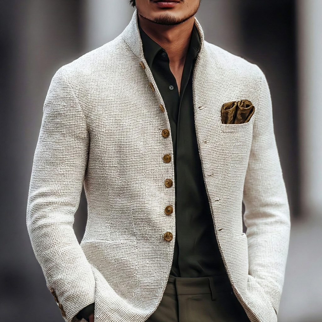 Single-Breasted Fine Knit Cardigan