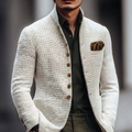 Single-Breasted Fine Knit Cardigan