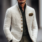 Single-Breasted Fine Knit Cardigan