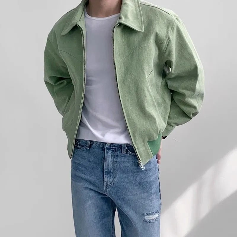 Faux Suede Casual Jacket