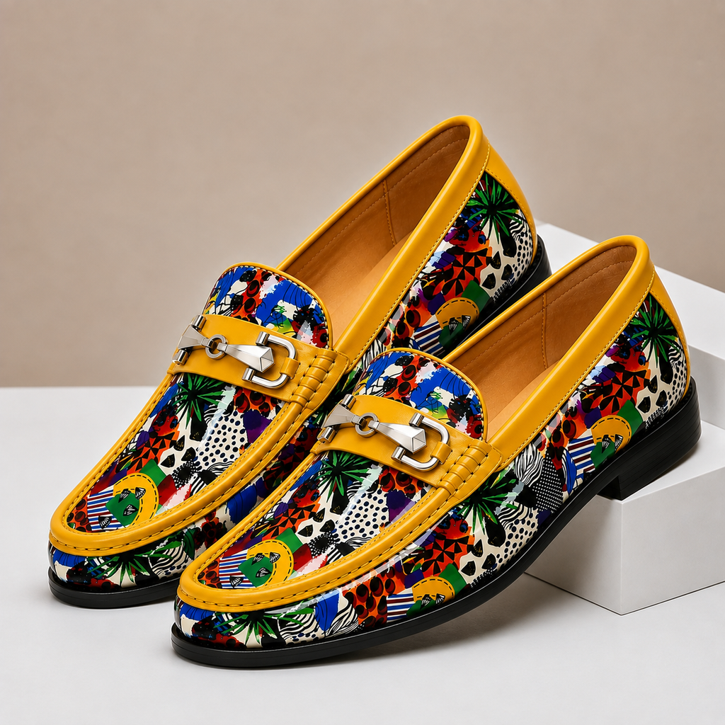 Braided Leather Polished Loafer