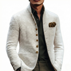Single-Breasted Fine Knit Cardigan