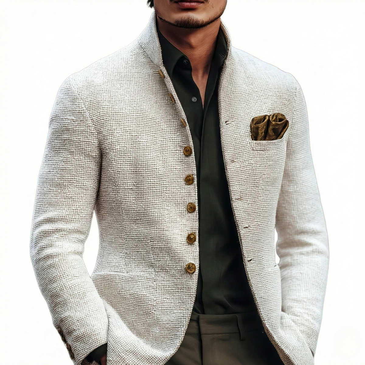 Single-Breasted Fine Knit Cardigan