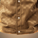 Checked Suede Vintage Jacket