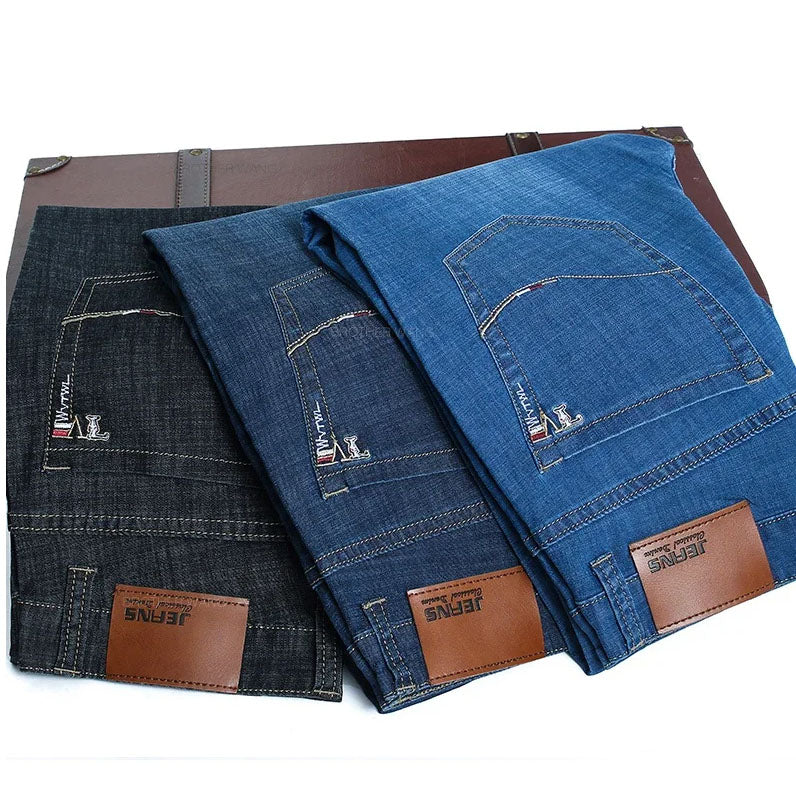 Classic Straight Cut Denim Jeans
