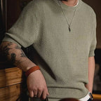 Textured Vintage Knit T-Shirt