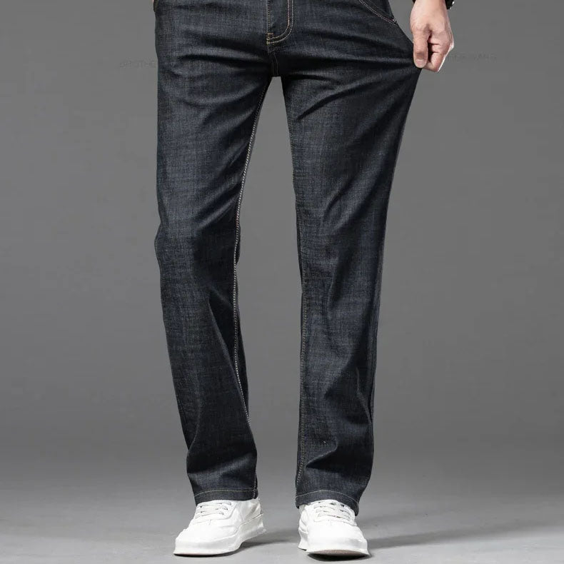Classic Straight Cut Denim Jeans