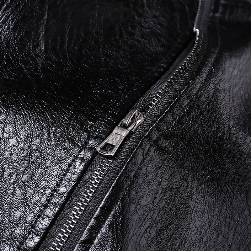 Men's Italian Leather Slim Jacket