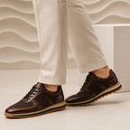 Hand-Stitched Leather Dress Sneaker