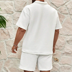 Half-Zip Polo and Shorts Set