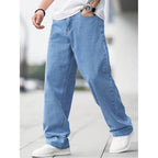 Baggy Wide Leg Denim Jeans