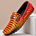 Embossed Leather Comfort Loafer