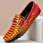 Embossed Leather Comfort Loafer