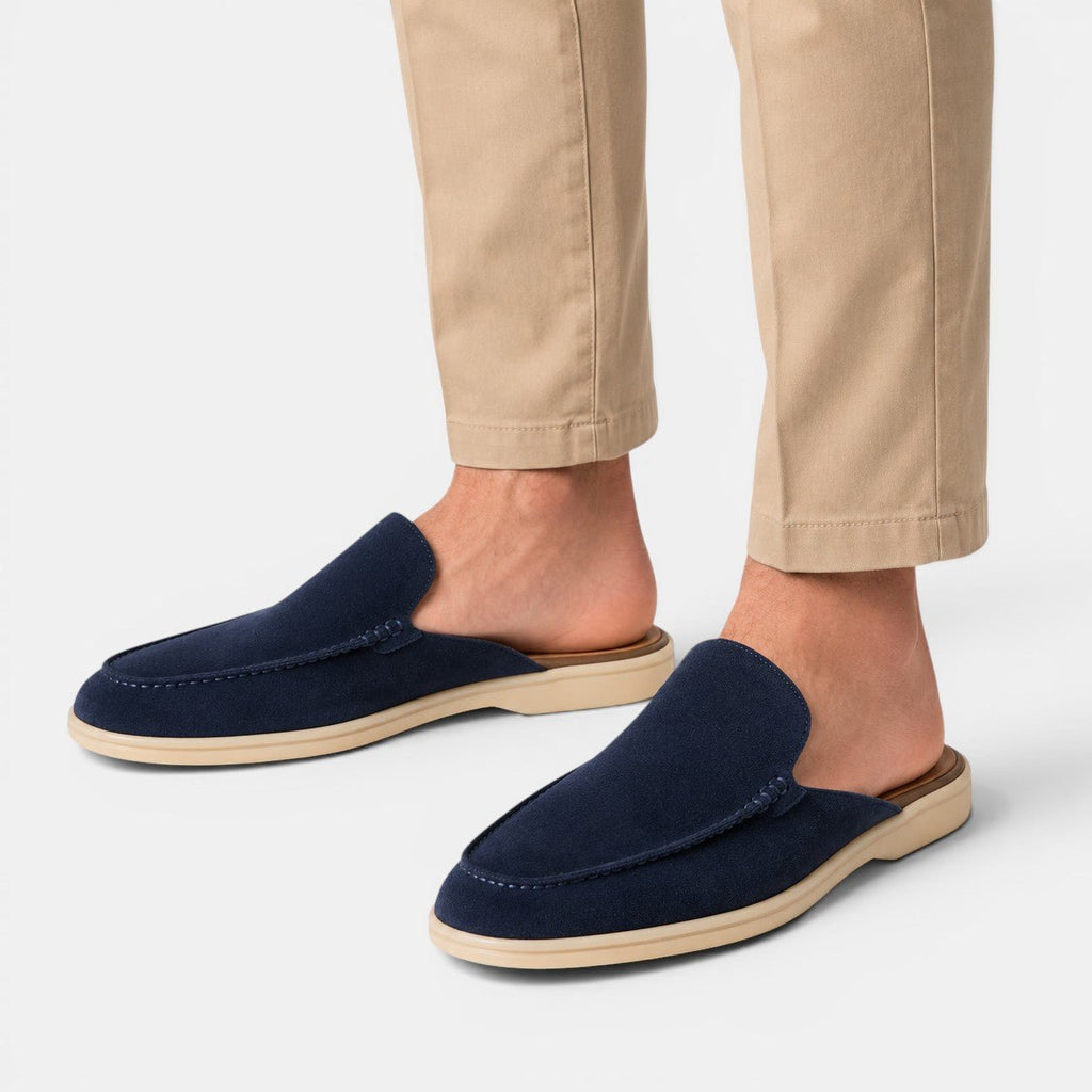 Slip-On Suede Mules - Secranzo