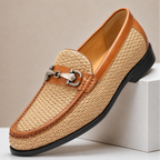 Braided Leather Polished Loafer