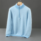 Merino Wool Diamond Quarter-Zip