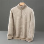 Merino Wool Diamond Quarter-Zip