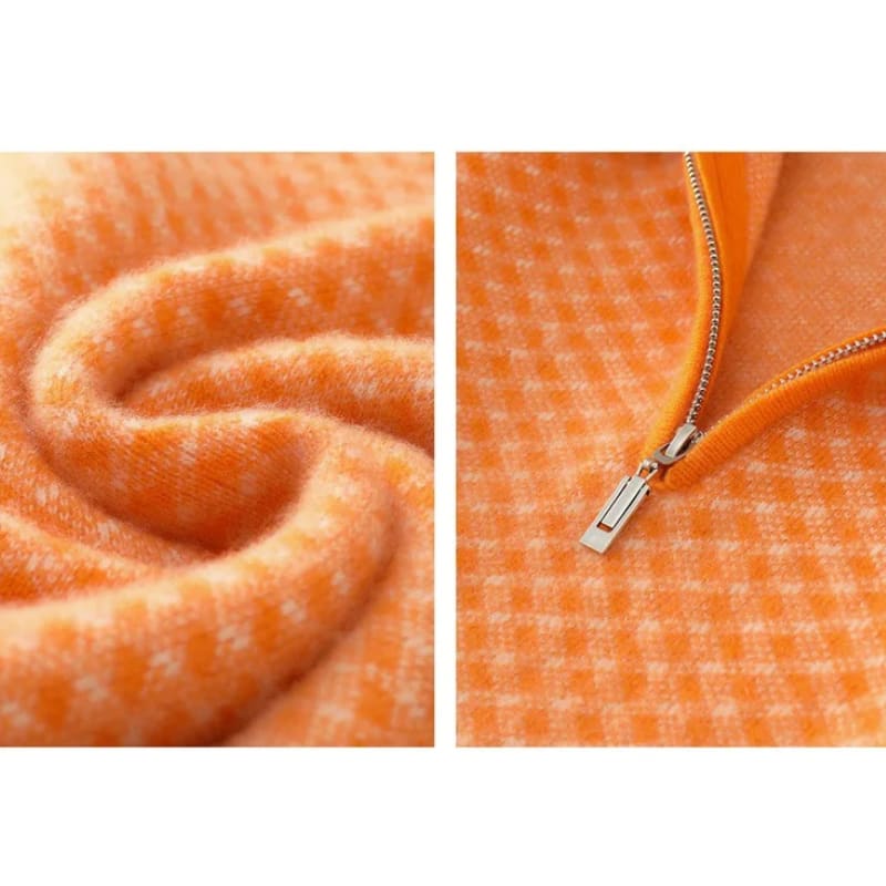 Merino Wool Diamond Quarter-Zip