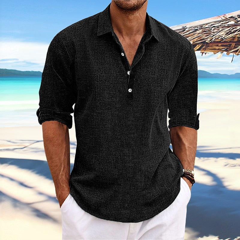Classic Loose-Fit Linen Shirt