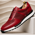 Panelled Leather Casual Sneakers