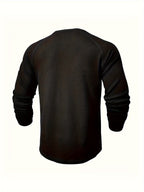 Textured Henley Short-Sleeve Tee