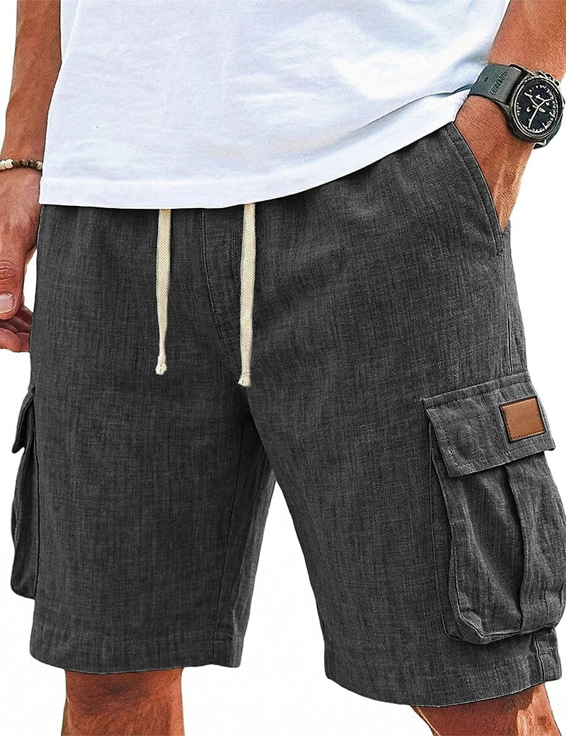 Lightweight Linen Beach Shorts