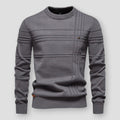 Structured Line Ribbed Knit Sweater