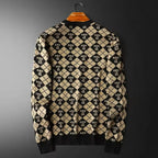Retro Argyle Crew Neck Sweater