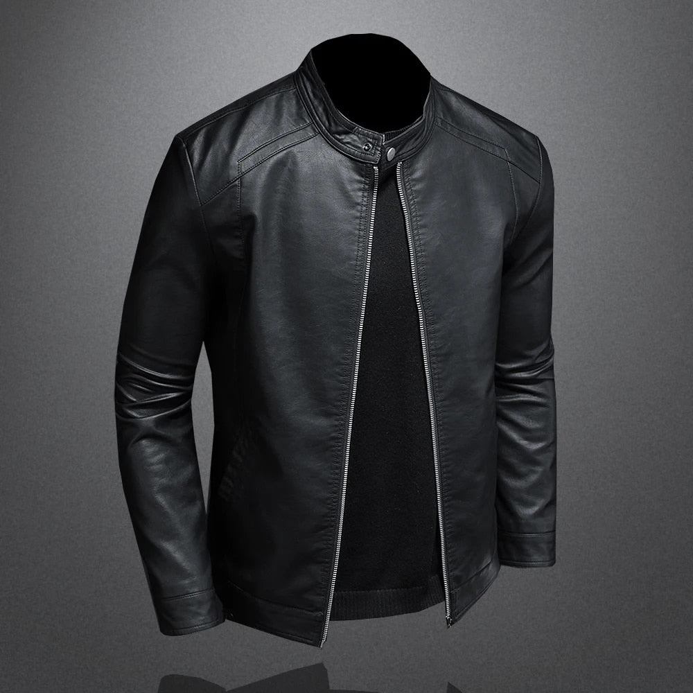 Faux Leather Biker Jacket