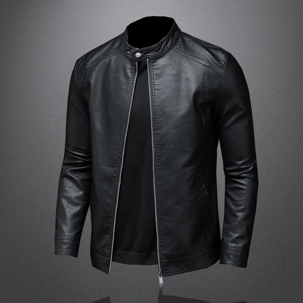 Faux Leather Biker Jacket