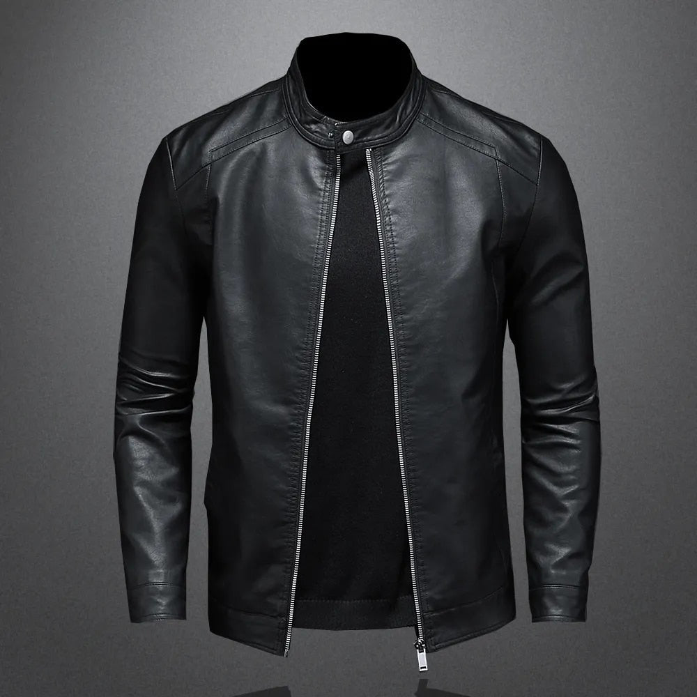 Faux Leather Biker Jacket