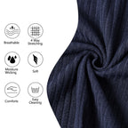 Ribbed Knit Short Sleeve Polo