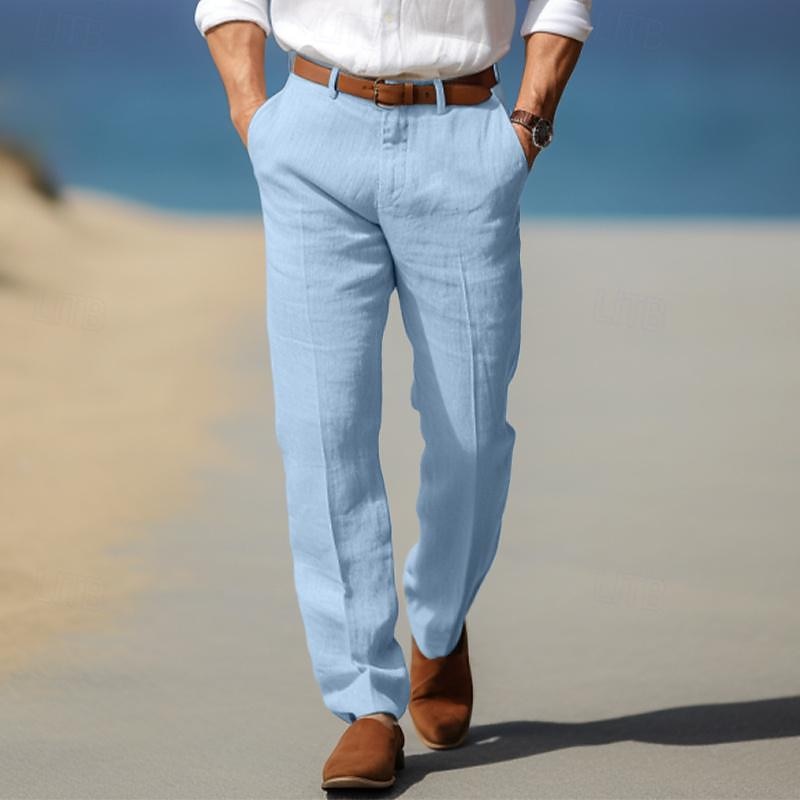 Premium Linen Tailored Trousers