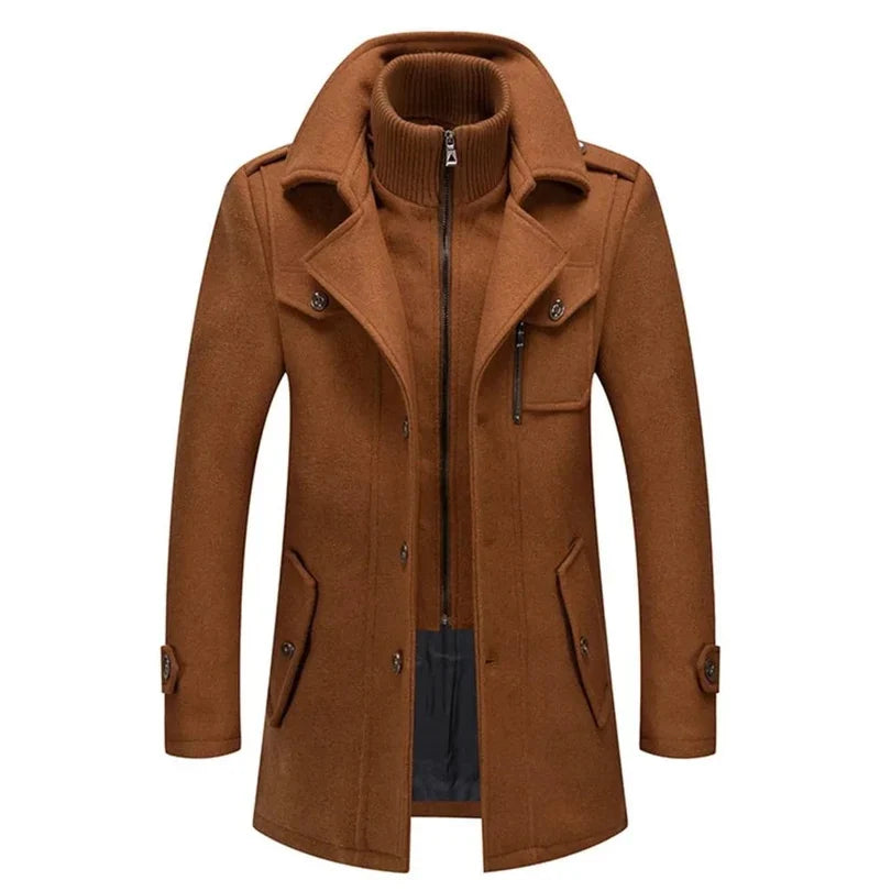 Classic Wool Winter Overcoat