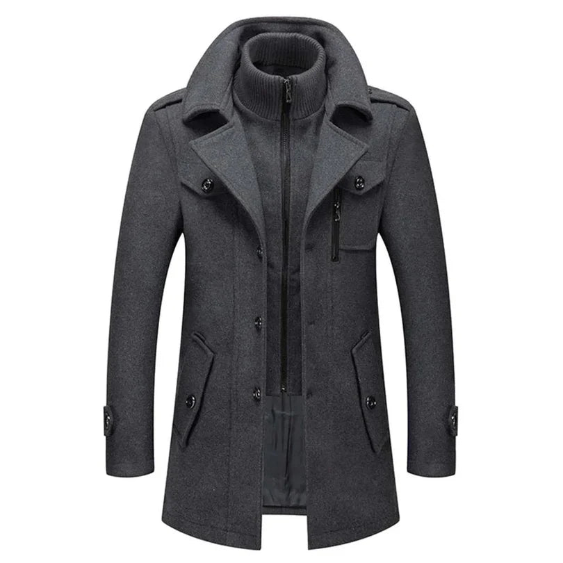 Classic Wool Winter Overcoat