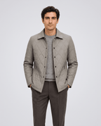 Men's Diamond Quilted Winter Jacket - Secranzo