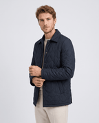 Men's Diamond Quilted Winter Jacket - Secranzo