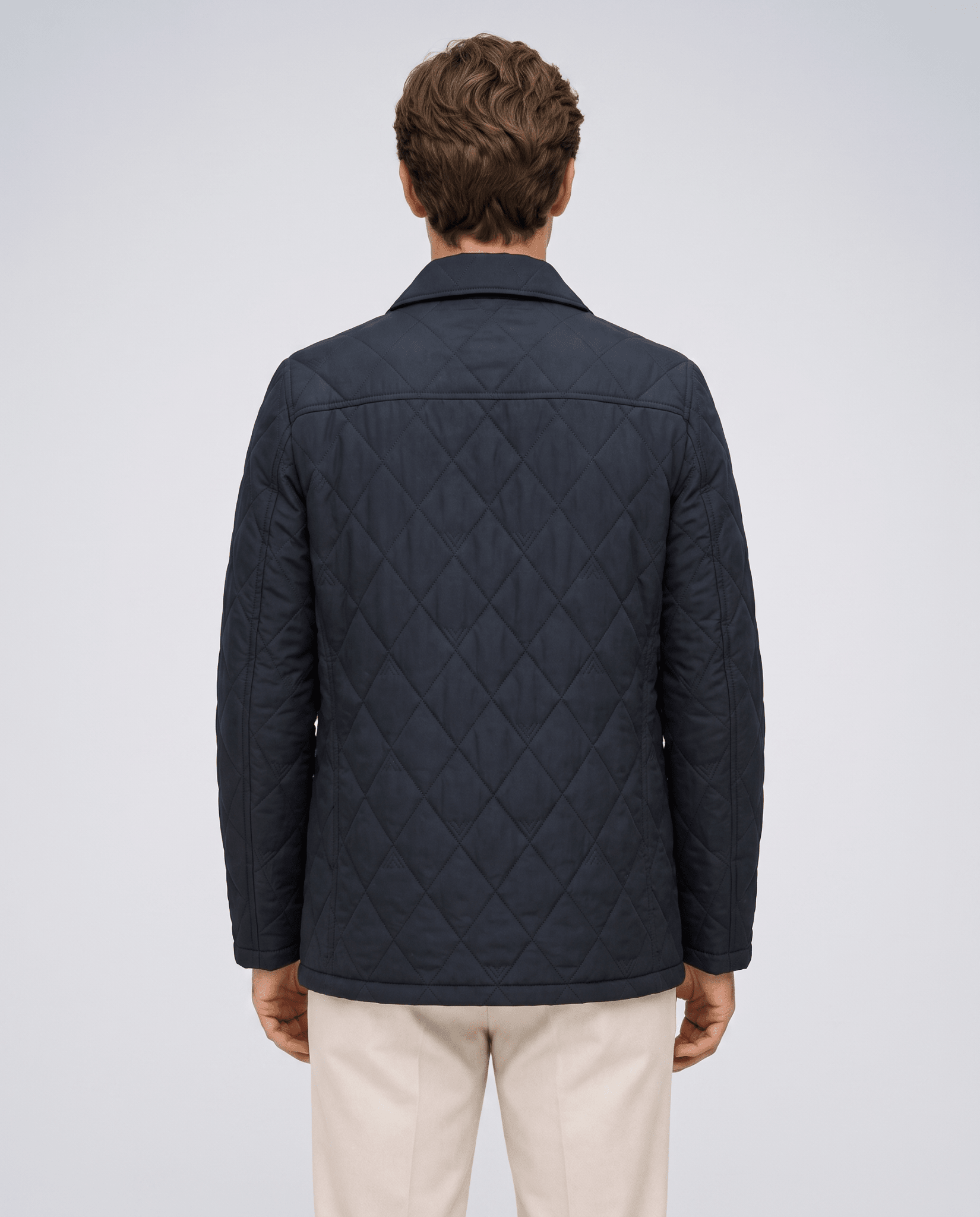 Men's Diamond Quilted Winter Jacket - Secranzo