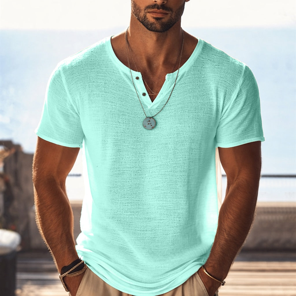 Breathable Mesh Knit T-Shirt