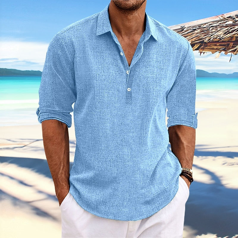 Classic Loose-Fit Linen Shirt