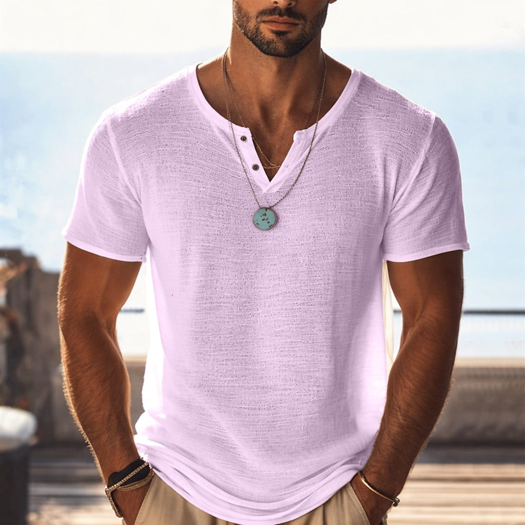 Breathable Mesh Knit T-Shirt