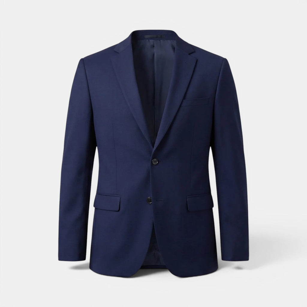 Tailored Business Blazer Cotton Linen Blend - Secranzo