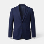 Tailored Business Blazer Cotton Linen Blend - Secranzo