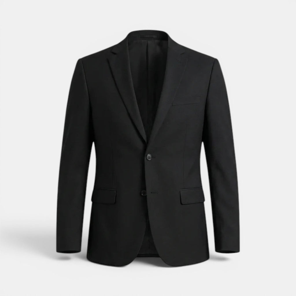 Tailored Business Blazer Cotton Linen Blend - Secranzo
