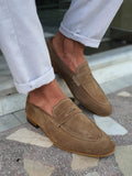 Suede Penny Loafers