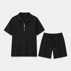 Zip Polo and Shorts Set