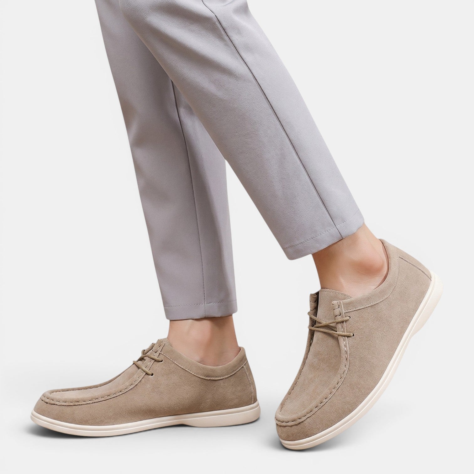 Lightweight Suede Lace-Up Office Shoe - Secranzo