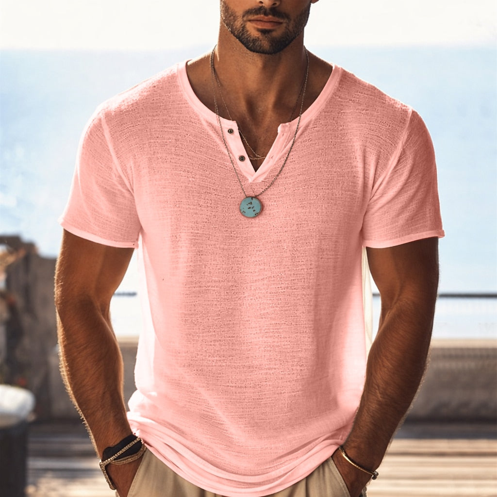 Breathable Mesh Knit T-Shirt