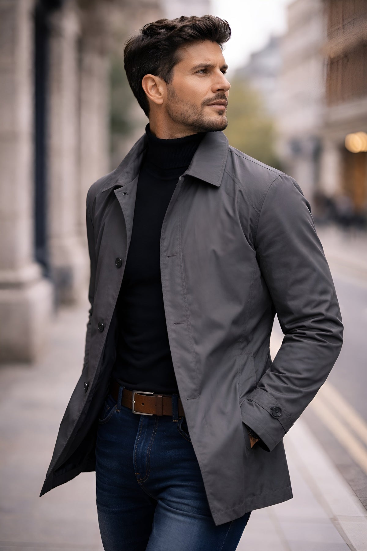 Clean-Cut Urban Winter Coat